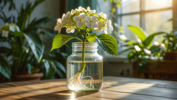 Comment bouturer votre hortensia dans l’eau avec succès