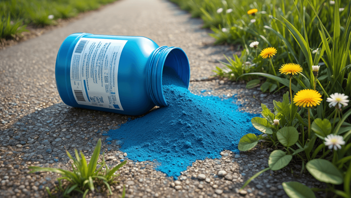 Sulfate de cuivre désherbant : bien l’utiliser au jardin