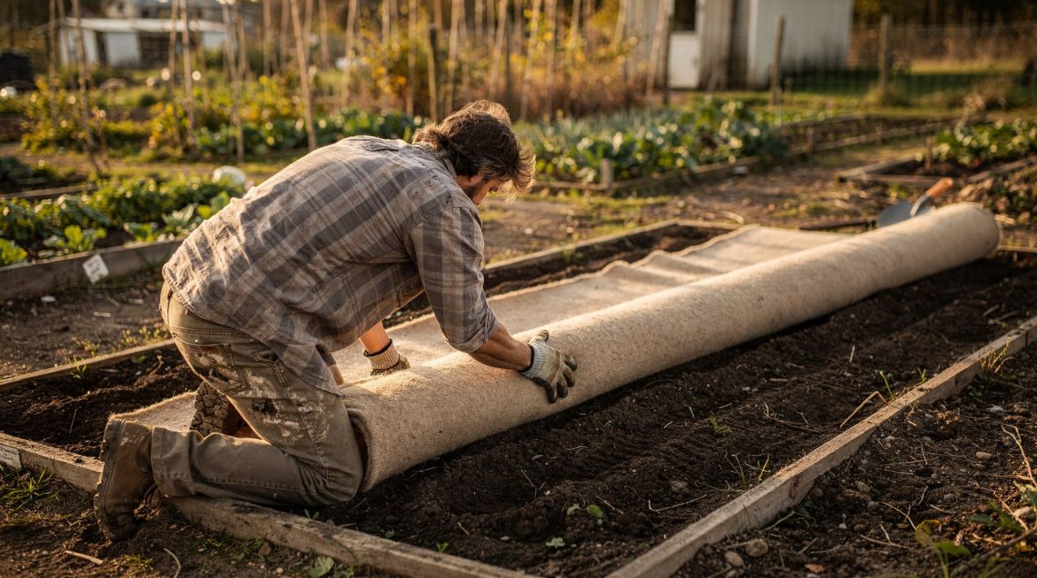 Les maraîchers le savent, mais peu le disent : ce qu’un tapis fait au sol du potager en septembre